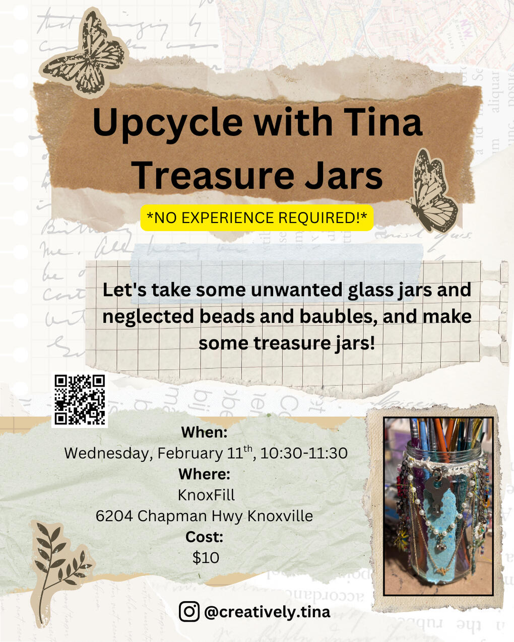Upcycling with Tina- Treasure Jars